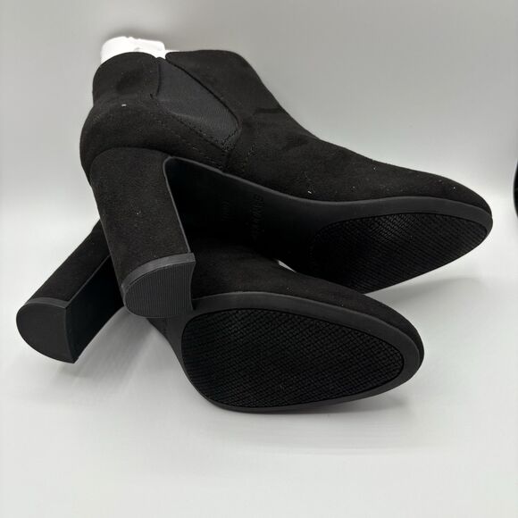 Bandolino Ankle Boots Bootie Women's Winter White Leather Heeled Size 6 New - Picture 7 of 9